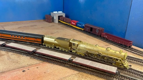 Brass Steam Passing Wood Deck Flats