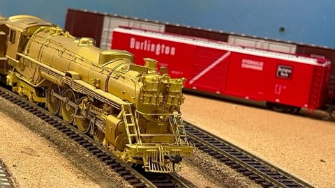 Brass Steam Rear Quarter Burlington Backdrop