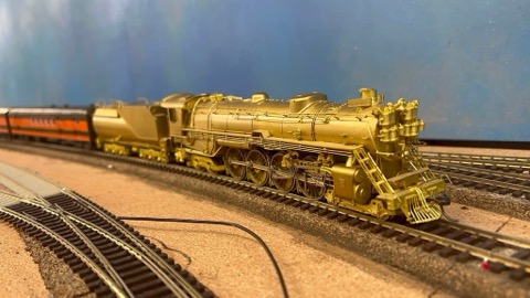 Brass Steam Turnout Approach
