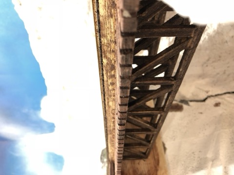 Trestle Deck Rails Sky Backdrop