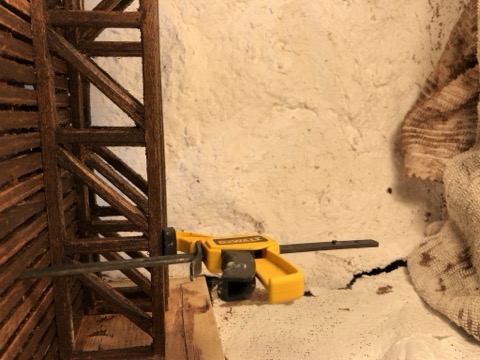 Trestle Tower Deck Plaster Wide