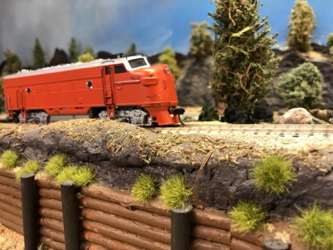 F7 Scene Log Wall Backdrop
