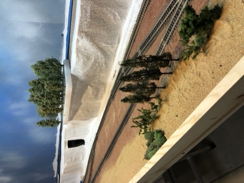 Handmade Trees Planted Along Mainline