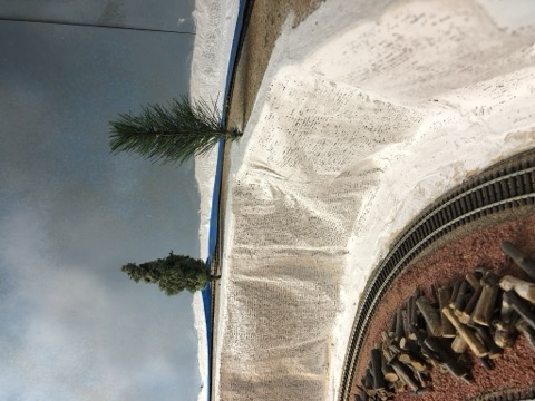 Handmade Trees Planted Plaster Ridge