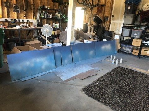 Sky Panels Gradient Row Garage
