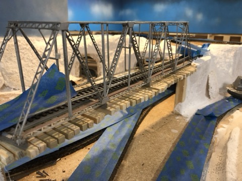 Truss Bridge Timber Deck Backdrop