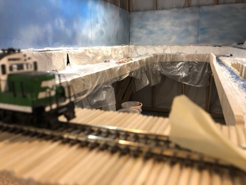 BN Green Unit Plaster Tunnel Rockface