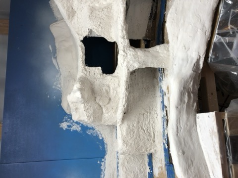 Plaster Mountain Tunnel Opening Carved