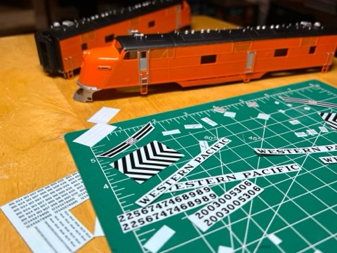 Western Pacific Decal Session Cutting Mat