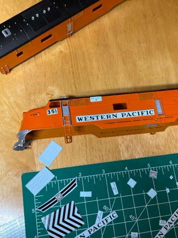 WP 351 Decals Applied Overhead