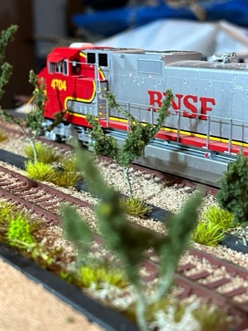 BNSF 4704 Three Quarter Trees