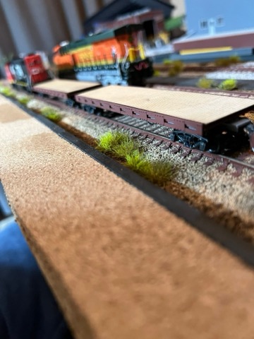 BNSF H2 CN Wood Deck Flats Motion