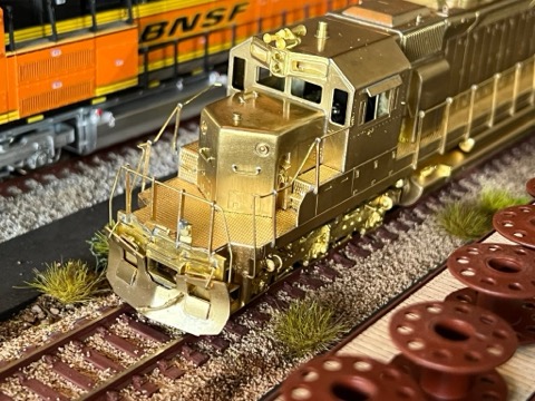 Brass SD40 2 Cab Closeup