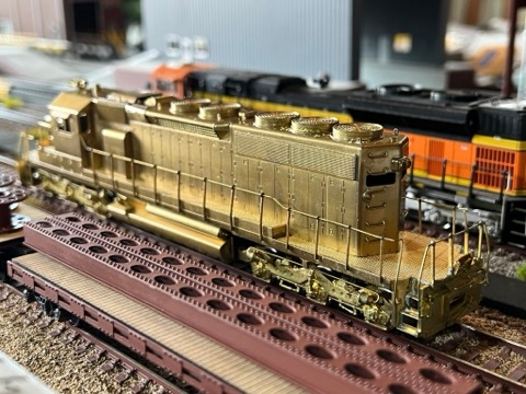 Brass SD40 2 Girder Bridge BNSF