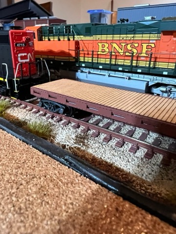 CN 4715 BNSF H2 Flatcar Closeup