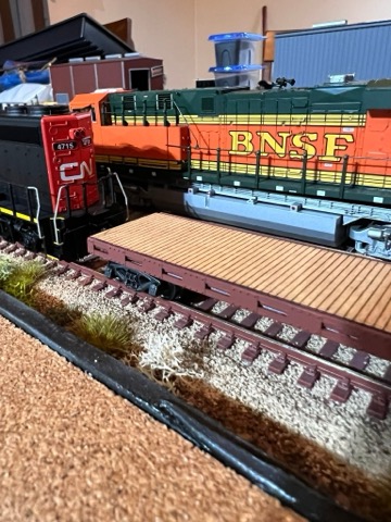 CN 4715 BNSF H2 Flatdeck Night