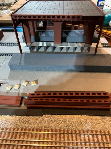 Diesel House Build Girders Staging