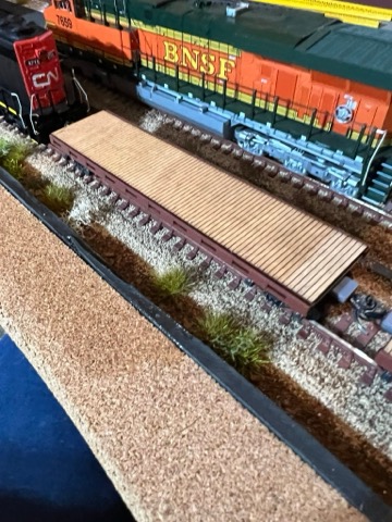 Flatcars BNSF 7659 CN Night