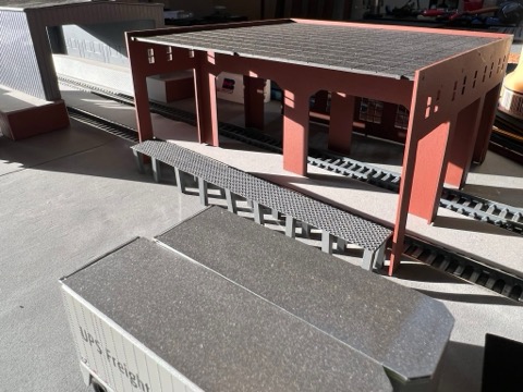Fuel Pad Canopy UPS Trailer Sunlit