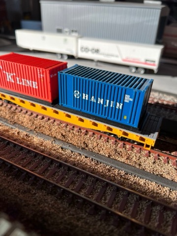 Kline Hanjin Containers Flatcar