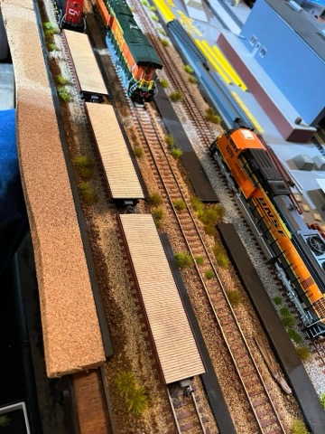 Yard Overview CN BNSF Flatcars