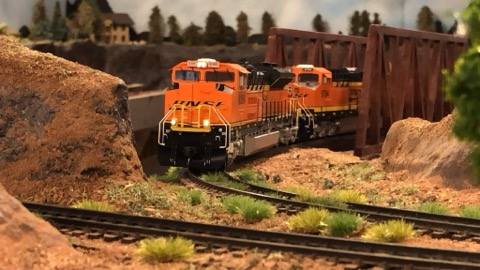 BNSF 9399 9784 Truss Bridge Ditch Lights