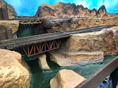 Canyon River Truss Bridges Scene