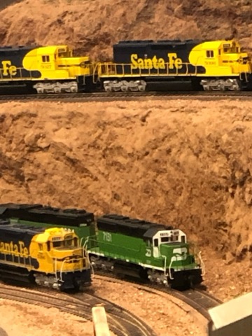 Santa Fe Sd45s BN 7151 Canyon