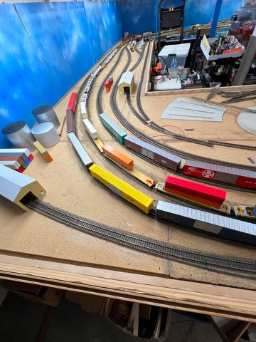 Layout Cork Roadbed Intermodal Staging