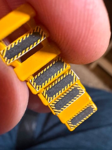 Stair Part Hazard Decals In Hand