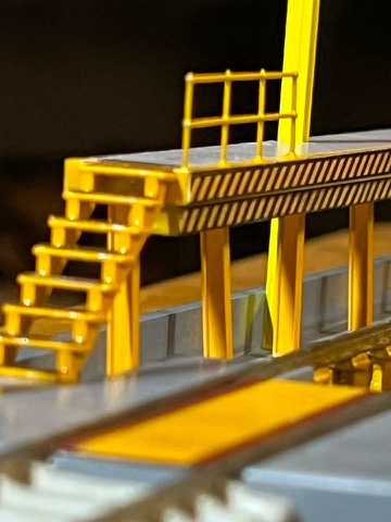Stairs Platform Hazard Edge Dark