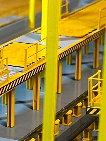 Yellow Platforms Hazard Striping